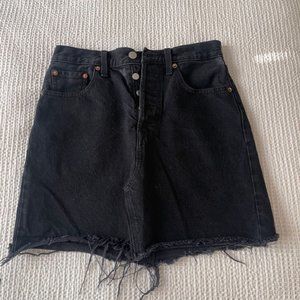 Levi's Black Denim Skirt